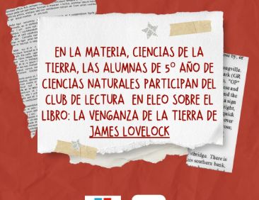 Afiche del club de lectura 'La venganza de la tierra'