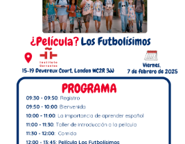 2.ª edición: Instituto Cervantes Londres – 7 de febrero de 2025