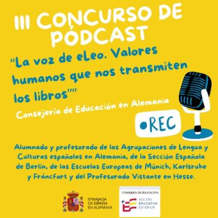 Cartel del III Concurso de pódcast