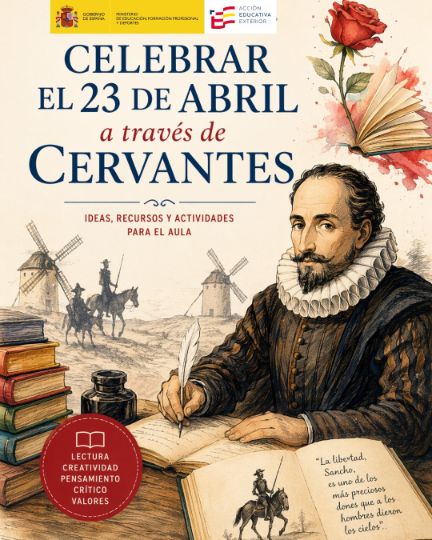 Cartel del curso abierto sobre Cervantes
