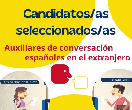 Candidatos seleccionados para ser auxiliares de conversación en el curso 2025-2026
