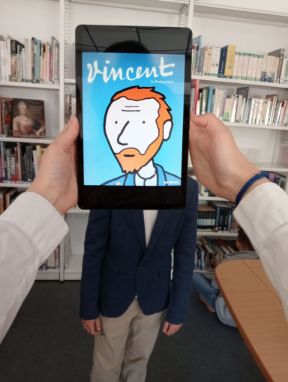 Ejemplo de la actividad con el rostro de Vincent